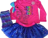 DREAMWORKS TROLLS POPPY ~ 4-Pc Set ~ Top ~ Leggings ~ Skirt ~ Headband ~... - £25.74 GBP