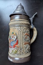 Hinged Lidded BEER STEIN - marked ALT-GRENZAU 1894 Germany  - Original M... - £8.11 GBP