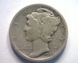 1920 MERCURY DIME VERY GOOD / FINE VG/F NICE ORIGINAL COIN BOBS COINS FA... - $6.50