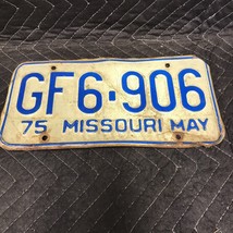 1975 MAY Missouri License Plate GF6-906 - £7.14 GBP