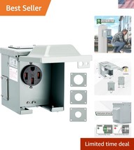 50 Amp Outdoor Weatherproof Power Outlet Box for RV/EV -  Listed Security - $86.99