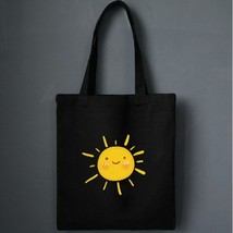2022 Korean Canvas Bag Green Bag Student Shoulder Bag Shoulder Bag Sun Pattern M - £10.71 GBP