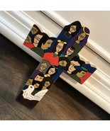 Wooden Cross Handcrafted El Salvador Hand Painted Christian Religious Fo... - $20.30 CAD