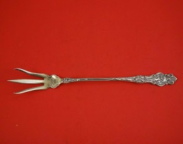 Irian by Wallace Sterling Silver Lettuce Fork Gold Washed 8 1/2&quot; Serving... - £225.06 GBP