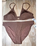 Medium Aerie Women’s 2 Piece Bikini Swimsuit In Brown BNWTS - $21.77