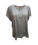 Calvin Klein Performance Relaxed Tie-Back T-Shirt Light Grey Large - £18.20 GBP