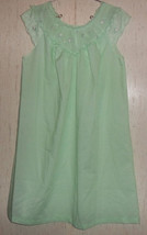 New Womens Vintage Sears PERMA-PREST Light Green Summer Nightgown Size 32-34 - £19.82 GBP