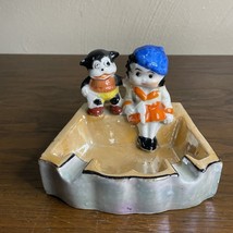 Vintage Betty Boop/Bimbo 1930&#39;s Max Fleischer Studios- Lusterware Ashtray Japan! - £48.91 GBP