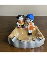 Vintage Betty Boop/Bimbo 1930&#39;s Max Fleischer Studios- Lusterware Ashtra... - $65.44