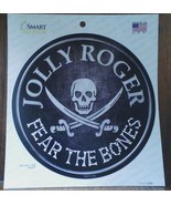 Jolly Roger Fear the Bones 6&quot; Circle Decal Sticker - €8,68 EUR
