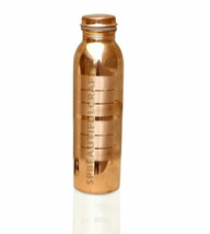 Handmade Copper Water Drinking Bottle Tumbler Ayurvedic Health Benefits ... - $19.68