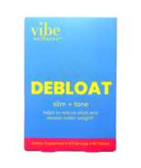 Vibe Wellness Debloat Slim + Tone 60 Tablets Dietary Supplement EXP: 2026 - £15.68 GBP