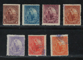 El Salvador 1894 Very Fine Mint &amp; Used Stamps Set Scott # 91/98 - £4.24 GBP