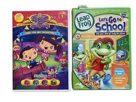 LeapFrog: Lets Go to School &amp; Meet The ABC Monsters DVDs Lot Of 2, Pre-K - £7.11 GBP