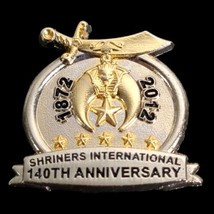 1872-2012 140th Anniversary Shiners International Lapel Hat Pin Freemason - £6.69 GBP