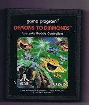ORIGINAL Vintage TESTED 1982 Atari 2600 Demons to Diamonds Game Cartridge - £11.72 GBP