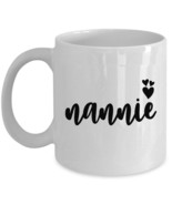 Funny Nannie Vintage Coffee Mug Love Nannie Hearts Tea Cup Mother Christ... - $21.66 CAD+