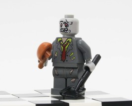 Halloween Zombie (Grey Suit) Minifigures Weapon and Accessories Building Toys  - £2.36 GBP