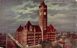 Minneapolis MINNESOTA-CITY Hall &amp; Court House~Lot Of 5 1910s Postcards - £9.03 GBP