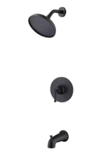 Glacier Bay 1005 129 783 Oswell 1-Spray Tub and Shower Faucet - Matte Black - £74.26 GBP