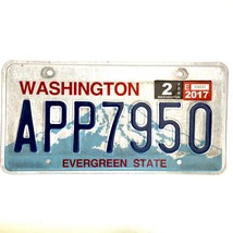 2017 United States Washington Evergreen State Passenger License Plate APP7950 - £13.23 GBP