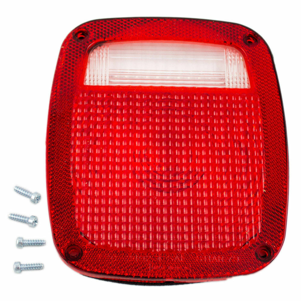 FITS JEEP WRANGLER 1987-2006 RIGHT PASSENGER TAIL LIGHT LENS REAR LAMP T... - $13.12