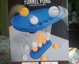 Three in A Row Funnel Pong Game With 16 Table Tennis Balls In 2 Teams (F... - £18.99 GBP