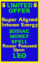 Money Spell Highly Charged Spell For Leo Millionaire Magic for Luck Money - £36.97 GBP