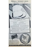 PILLSBURY&#39;S BEST XXXX - Enriched Flour - Favorite Bread - 1942 Vintage P... - $14.95 CAD