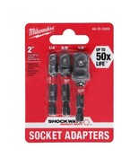 Milwaukee Socket Adapter Set Impact Duty Hex Shank 1/4 1/2 3/8 in. Drive... - $19.18 CAD
