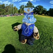 Banana Boat Bucket Hat With Drawstring For DOGS S/M 9-13” in Blue White - £7.00 GBP