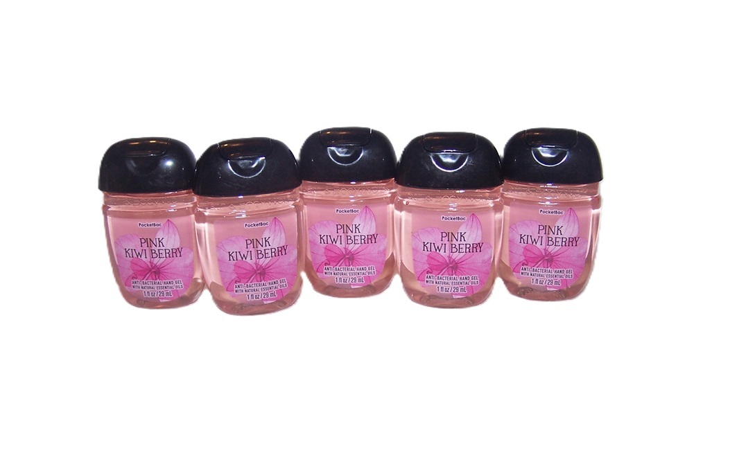 Pink Kiwi Berry PocketBac Hand Sanitizer Bath & Body Works 5 Pack - £10.17 GBP