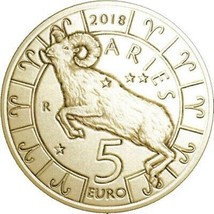 SAN MARINO ZODIAC 12 COIN MINT UNC 5 EURO SET  2018 - 2021 WITH BOX RARE... - £298.04 GBP