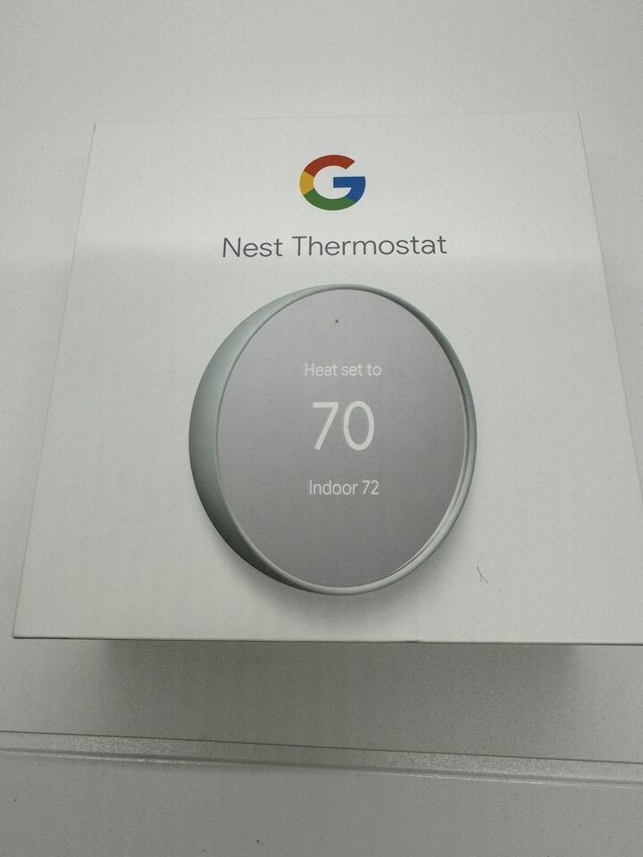 Google Nest G4CVZ GA02083-US Smart Programmable Wifi Thermostat Fog Very Good - $49.95