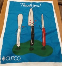 Cutco Hanging Kitchen Towel Promotional Adverstising Polyester 20x26 Han... - £14.49 GBP