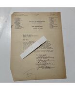 The City Of Port Arthur TX Letter 1929 signed by Mayor commissioners &amp; a... - $27.84 CAD