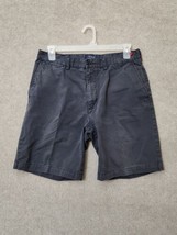 POLO Ralph Lauren Chino Shorts Mens 34 Dark Gray 100% Cotton Flat Front - £19.24 GBP
