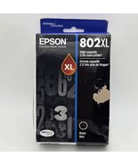 Genuine Epson 802XL High-Capacity Black Ink Cartridge Expires 04/2025 Ne... - $24.64