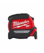 Milwaukee 25 ft. L X 1 in. W Compact Wide Blade Magnetic Tape Measure - $29.99