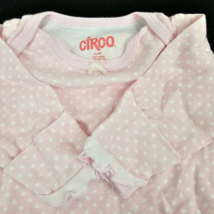 Baby Infant Girl Clothes Vintage Circo Polka Dot Pink White Gown Pajamas 0-3 - £11.86 GBP