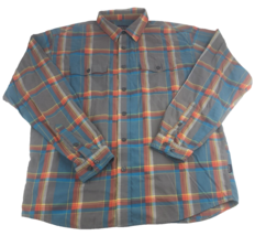Patagonia Men&#39;s Buckshot Shirt Large Long Sleeve Plaid Organic Cotton 51884 - $28.50