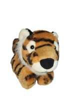 Russ Applause Tiger Hand Puppet Roar Sound full body plush Orange black 14&quot; - £10.45 GBP
