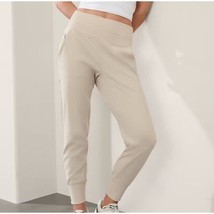 Athleta Venice High Rise Jogger Pants Abalone Beige 597888 Women&#39;s Medium M - £25.63 GBP