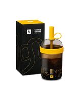 Nespresso YELLOW 540mL BARISTA NOMAD ICED COFFEE MUG SAMRA THE WEEKND BOXED NEW - $49.47