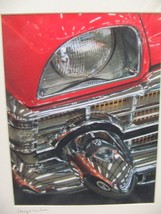 MATTED PHOTOGRAPHY 1950s Packard Sedan Coupe Red Chrome 16x20 By Larry S... - $463.34 MXN