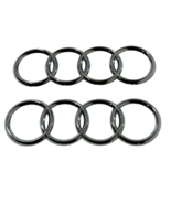 AUDI Rings Emblem Badge Logo Chrome Original Lot Of 2 - $1,028.18 MXN