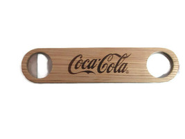 Coca-Cola Bottle Opener Wood and Steel Script Logo - $9.90