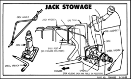 OER Jack Stowage Decal 1955-1959 Chevy and GMC Pickup Truck Models - £14.16 GBP