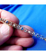 EARTH MINED SAPPHIRE Pearl ORIGINAL Deco Brooch 14K GOLD Antique Filigre... - $1,610.25