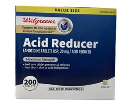 Walgreens Max Strength Acid Reducer 200 tabs  Exp 08/2024 - £14.18 GBP